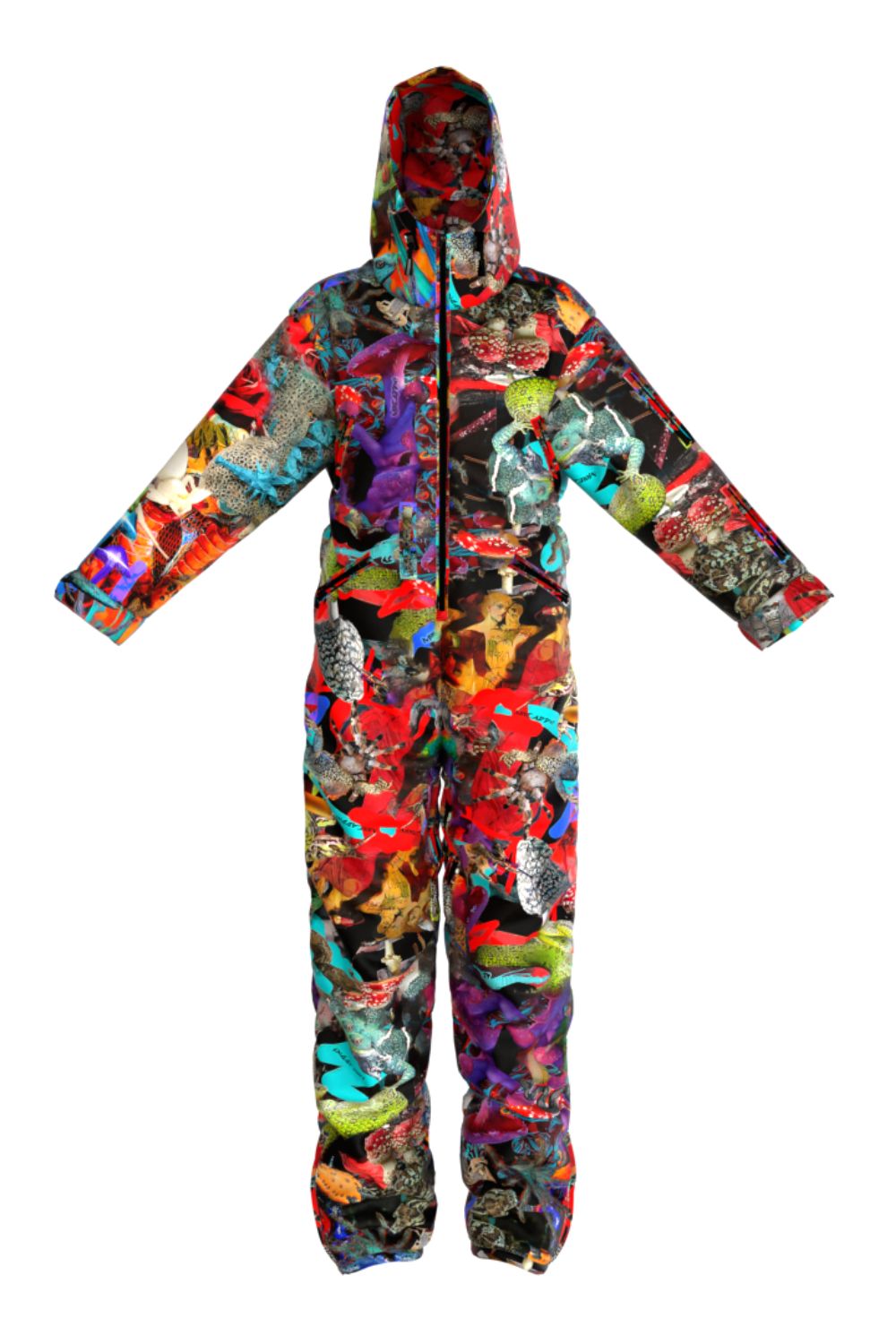 Rent of Men's Snowsuit, Abstract Print. Size M. For height 183-196 cm.