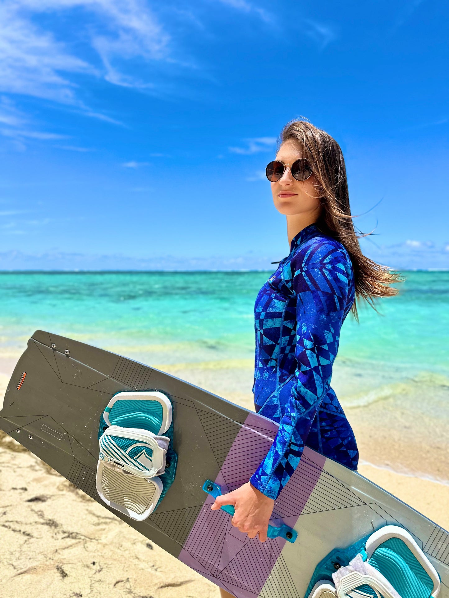Blue Springsuit for Surfing and Kiteboarding