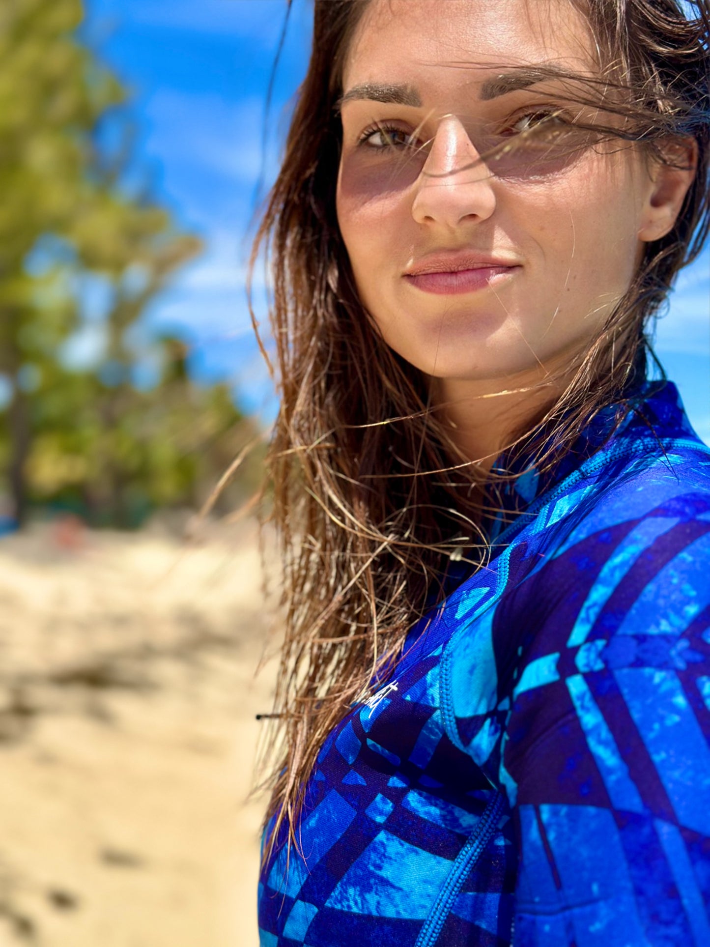 Blue Springsuit for Surfing and Kiteboarding