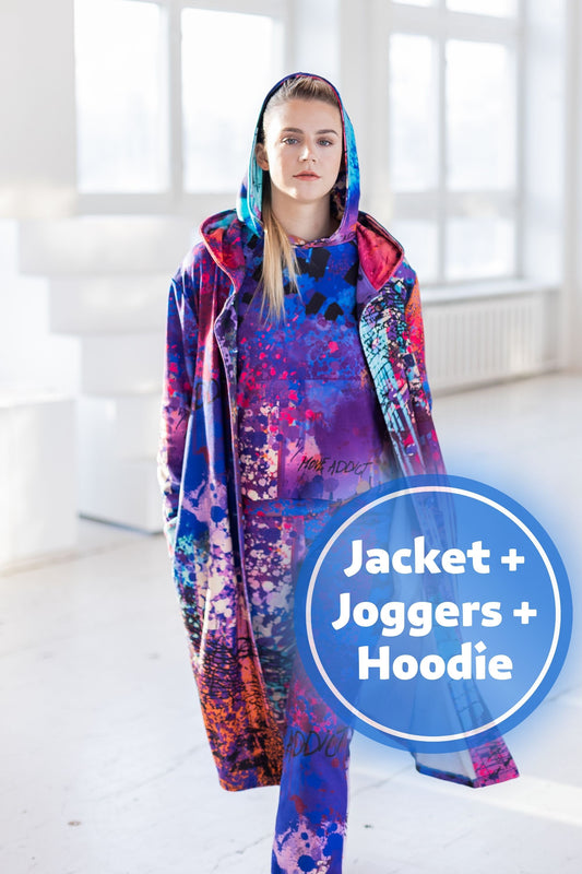 SET: Set of 3, Women's Hoodie + Joggers + Jacket