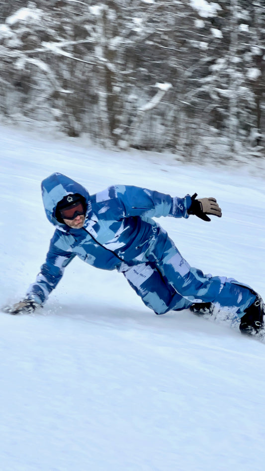 Rent of Men's Snowsuit, Blue Grey color. Size M. For height 183-196 cm.