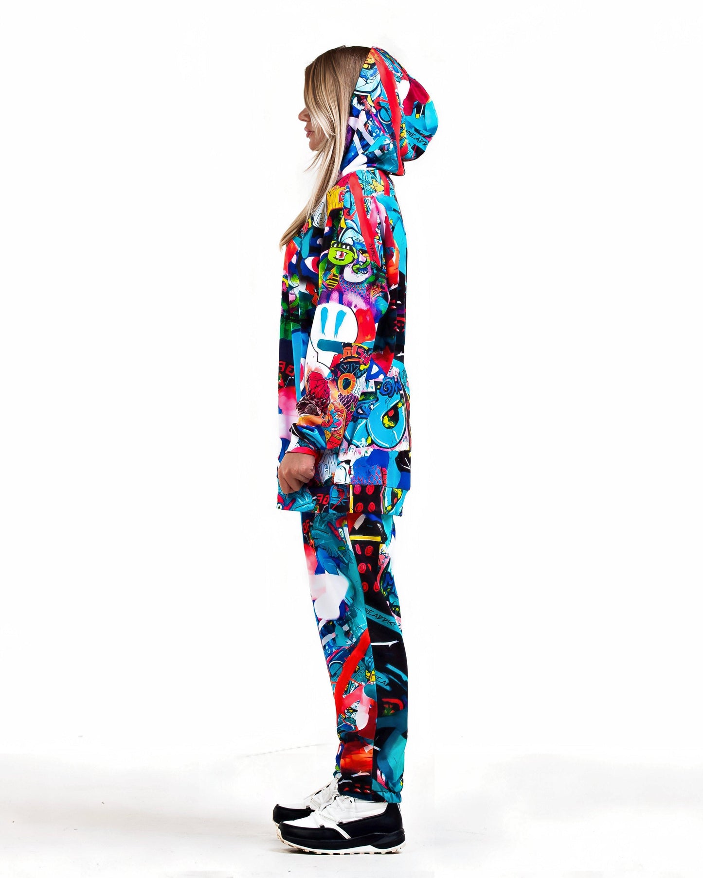 Women's Graffiti print Hoodie & Jogger Pants "Monter Party"