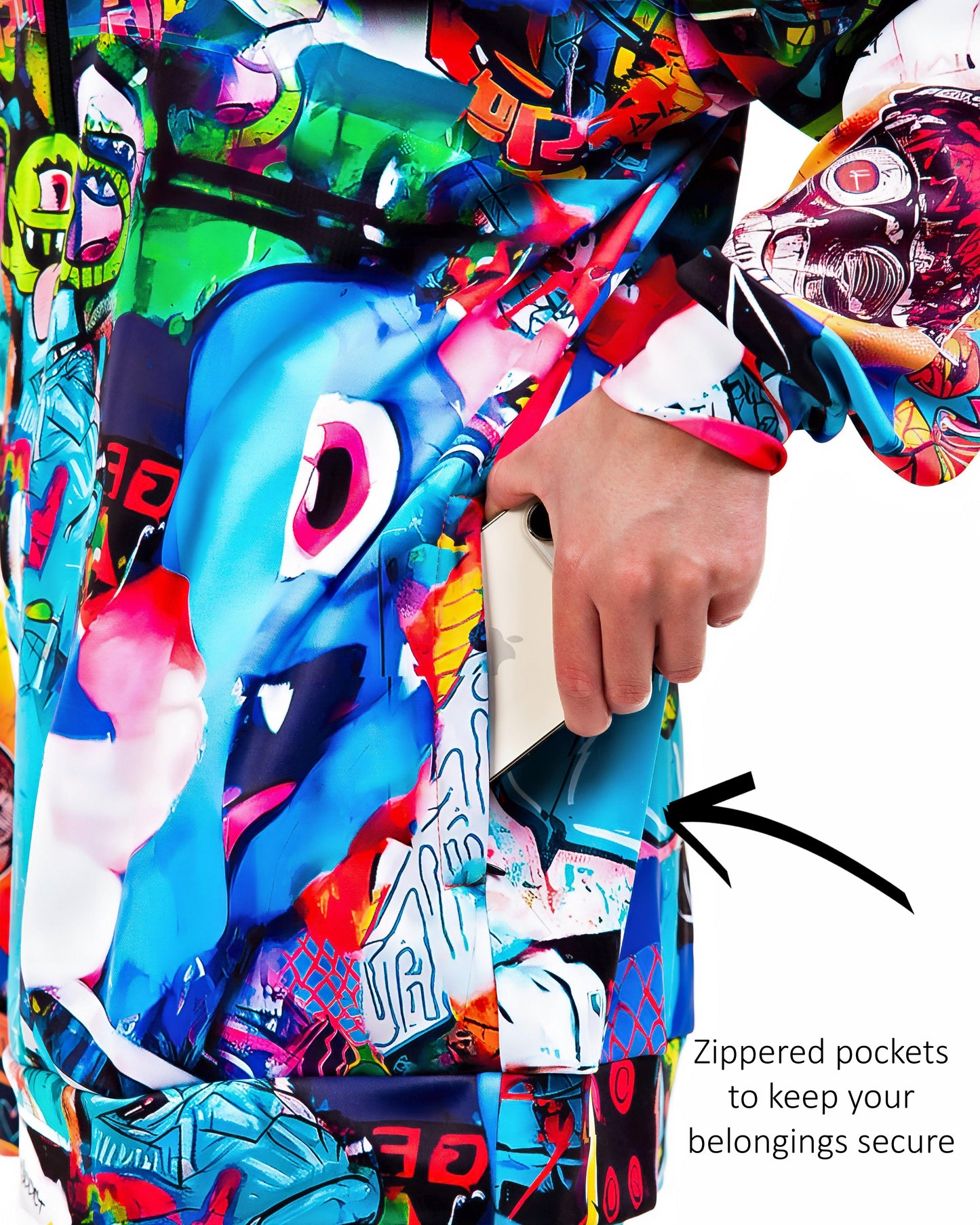 Women's Graffiti print Hoodie & Jogger Pants "Monter Party"