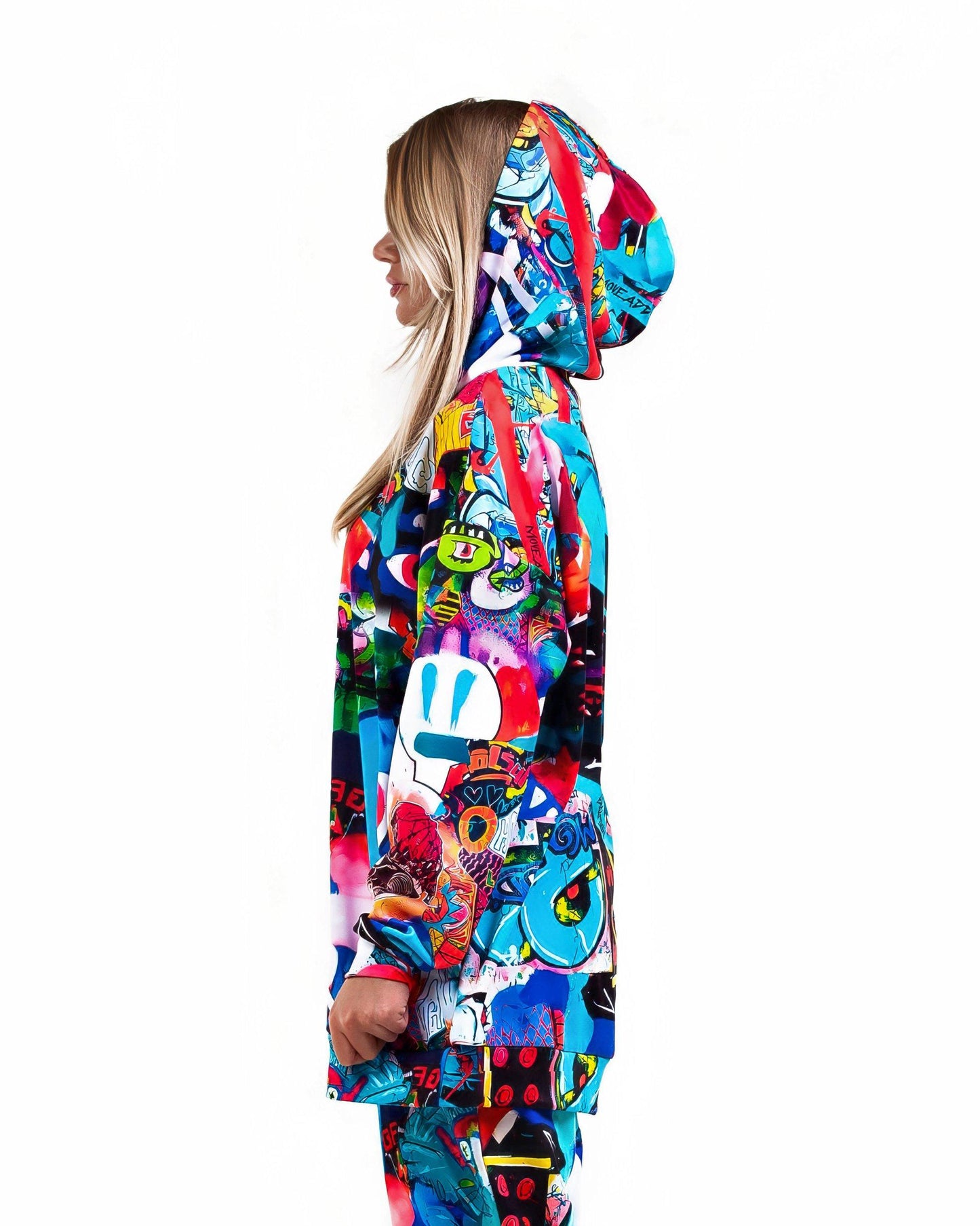 Kapuzenpullover mit Taschen, Langarm-Hoodie, Sweatshirt mit Kapuze, Damen-Hoodie, Plus-Size-Hoodie, Damen-Plus-Size, Sportbekleidung, bunter Hoodie