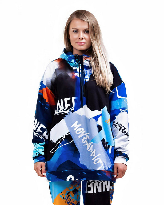 Kapuzenpullover mit Taschen, Langarm-Hoodie, Sweatshirt mit Kapuze, Damen-Hoodie, Plus-Size-Hoodie, Damen-Plus-Size, Sportbekleidung, bunter Hoodie