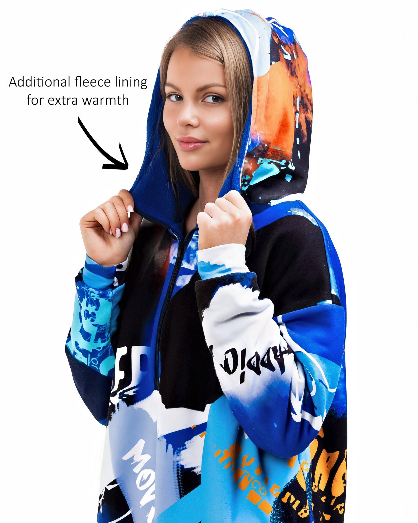 Blue Graffiti Women's Hoodie &Joggers