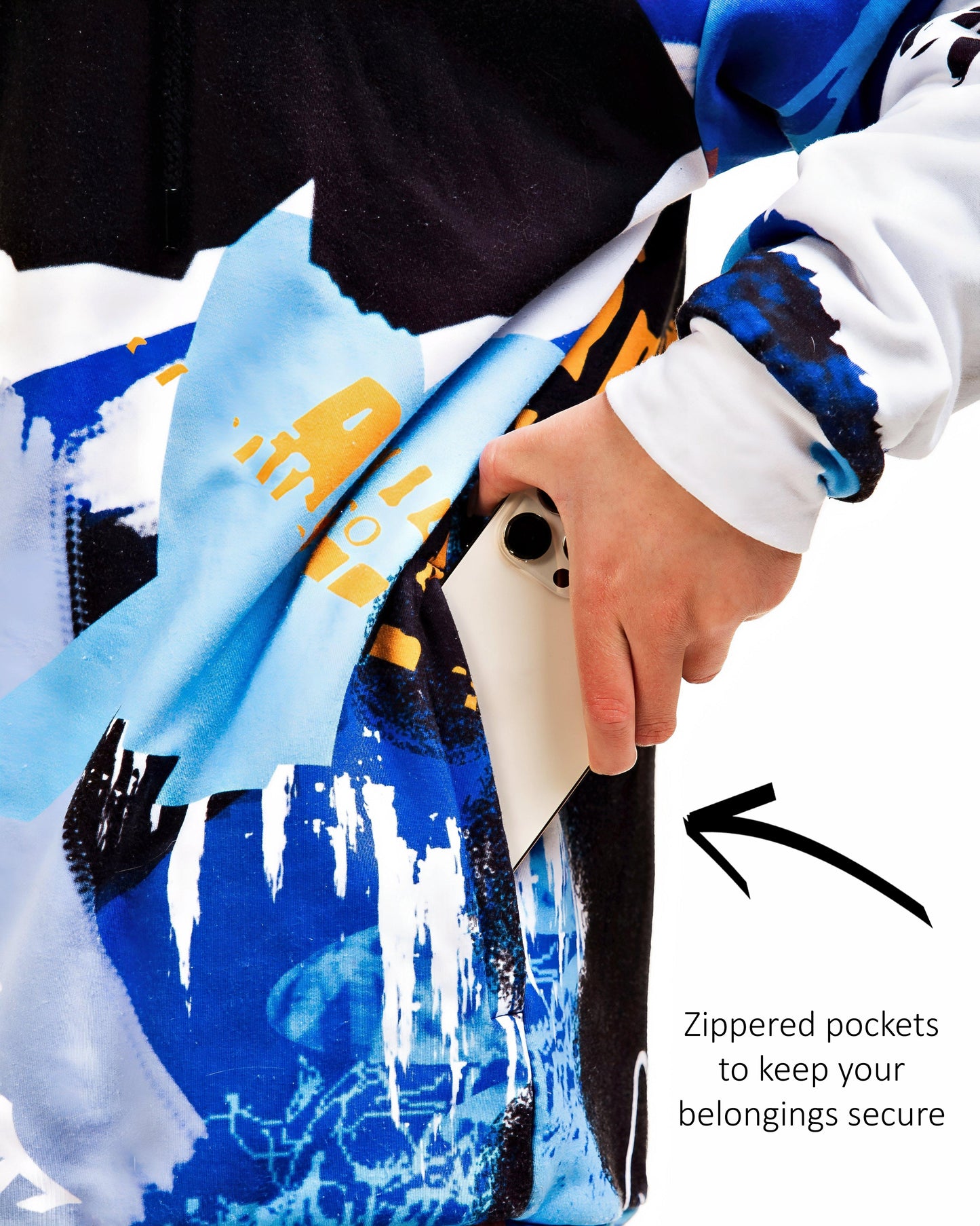 Blue Graffiti Women's Hoodie &Joggers