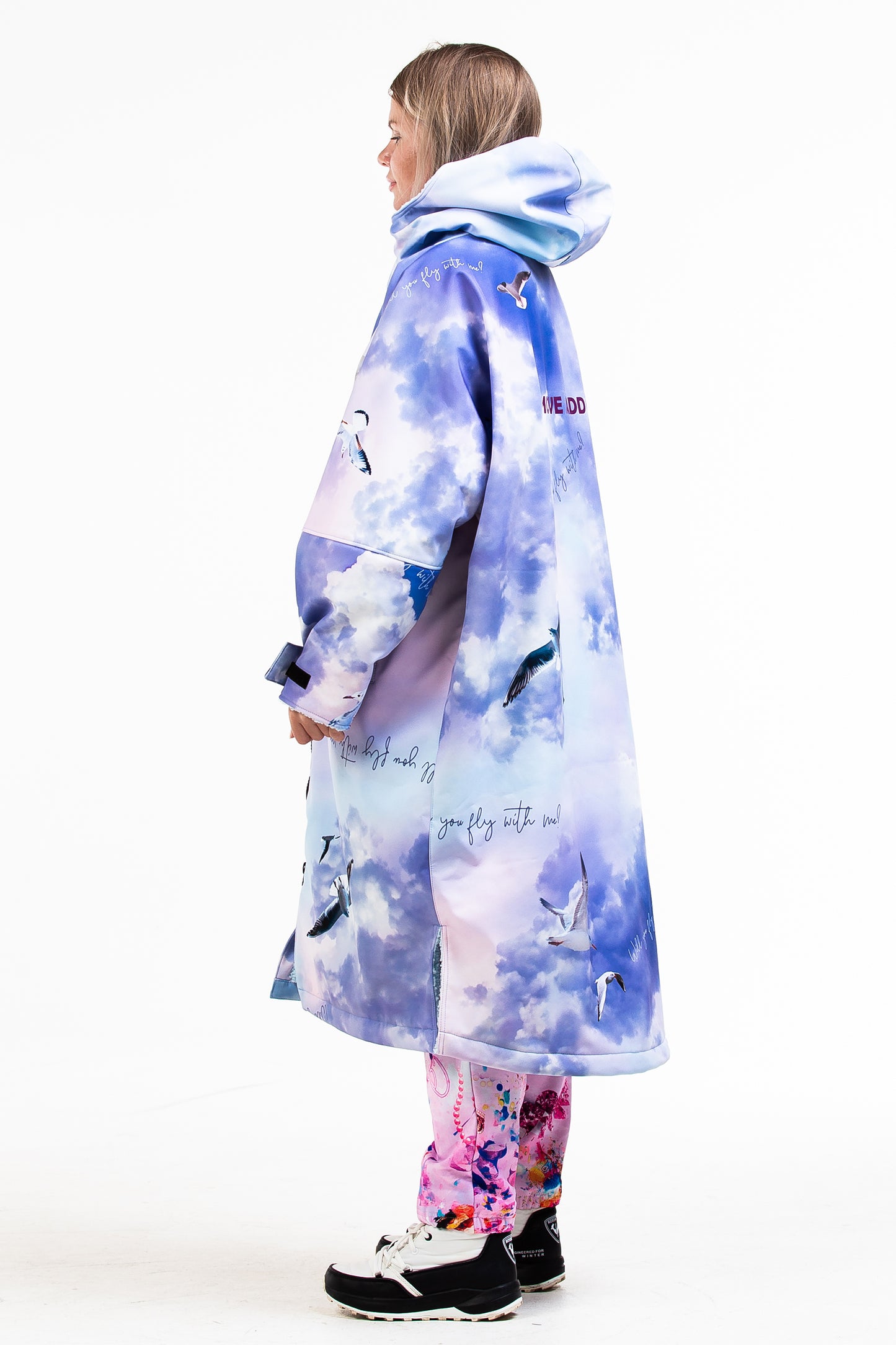 Unisex oversized softshell parka with fleece lining in many colors