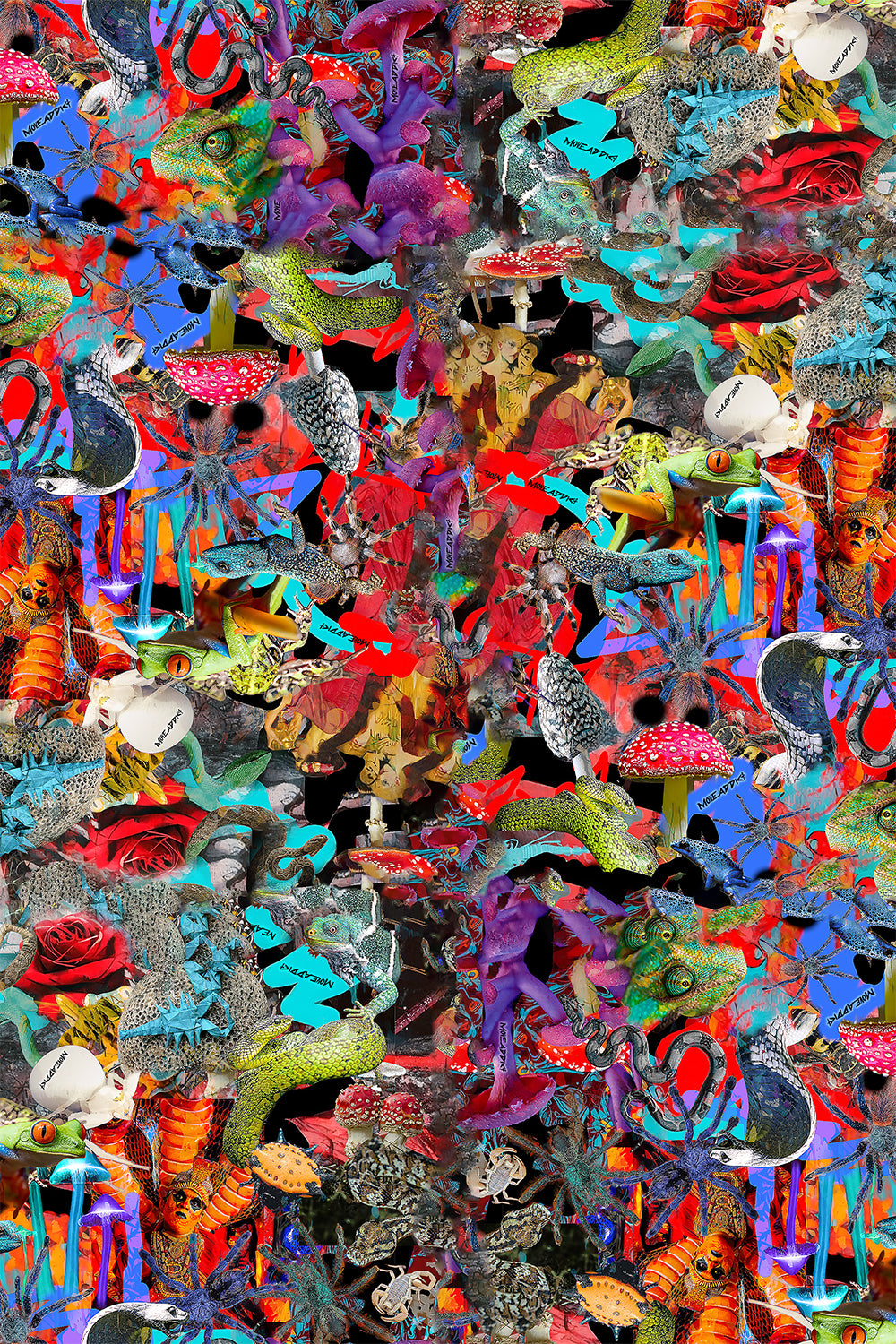 Bērnu ziemas kombinezona noma. Abstrakta apdruka. Piemērots augumam 146 cm.