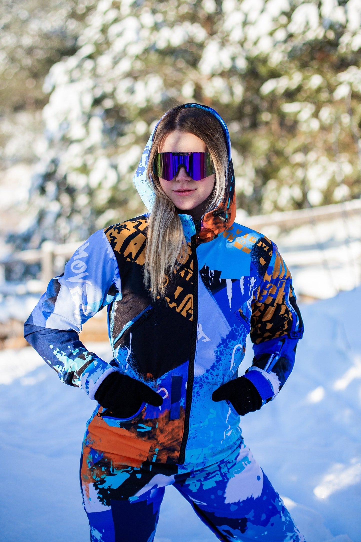 Blue Winter Ski Jumpsuit, Snowboard Clothes, Snowboard suit, Skiing Overall, Ski Suit Women, Jumpsuit winter, Colorful Snow Suit, Women plus