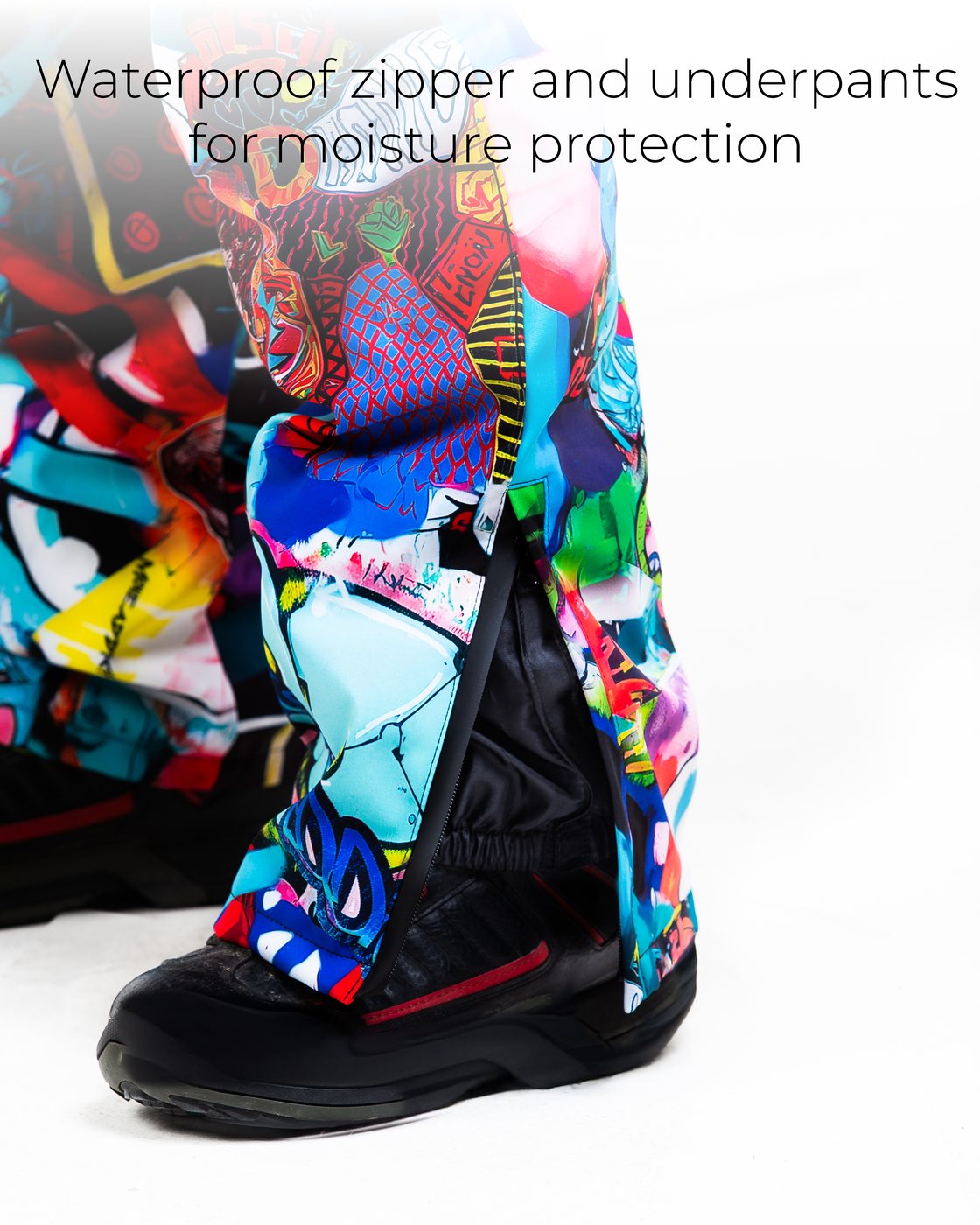 Waterproof zipper and underpants for moisture protection