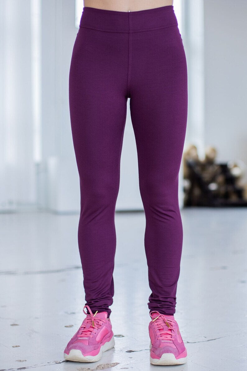 Leggings, High waisted leggings, wine leggings, Yoga leggings, Home wear leggings, Colour choice, leggings for women, Long leggings