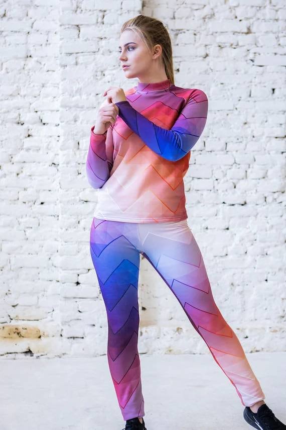 Colourful Thermal Shirt, Women's Thermal Protective Underwear, Sportswear, Thermal Protection, Long Sleeve shirt, Thermal Clothes, Plus Size