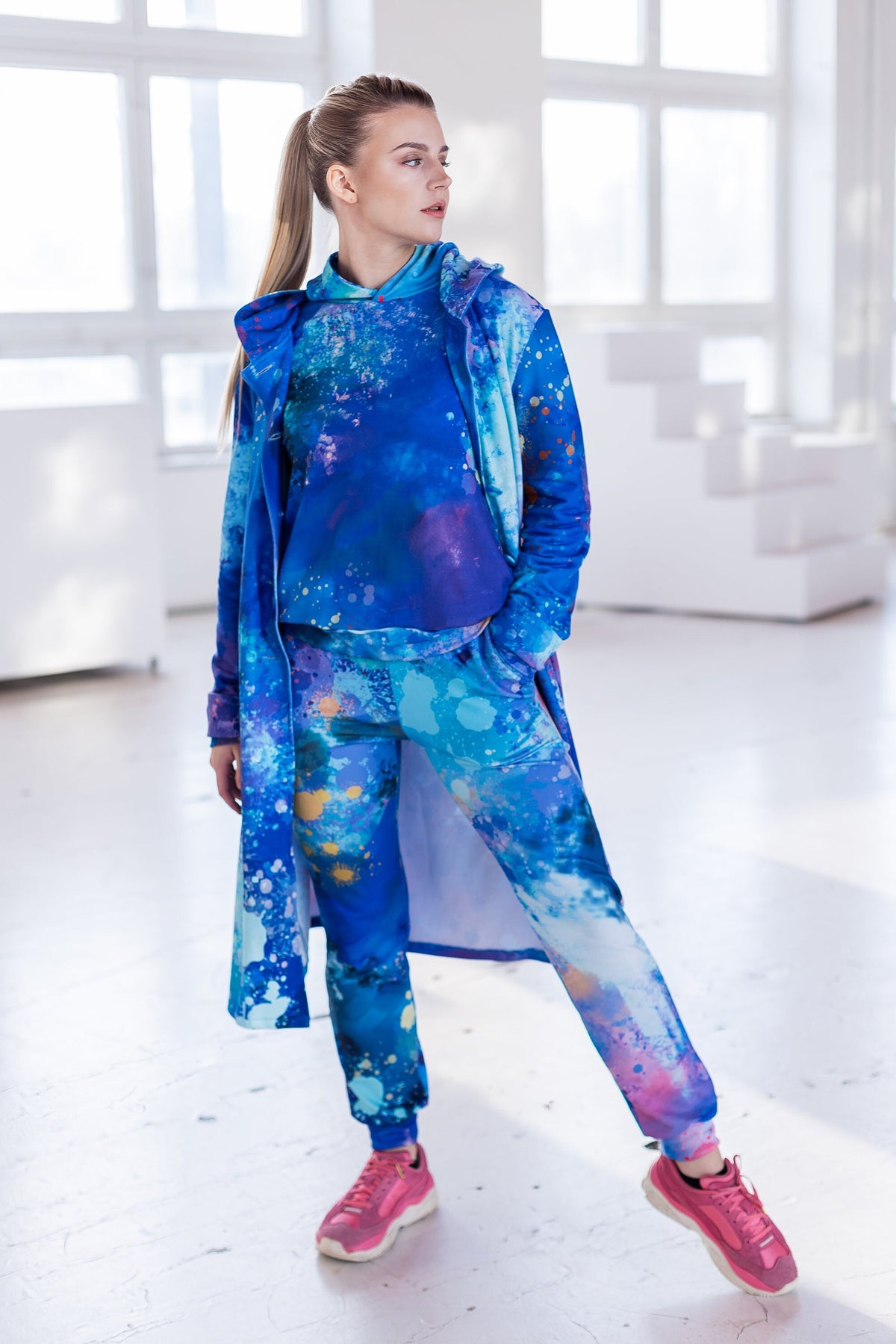 Gym Robe Sporty style robe / jacket with buttons and pockets – MoveAddict