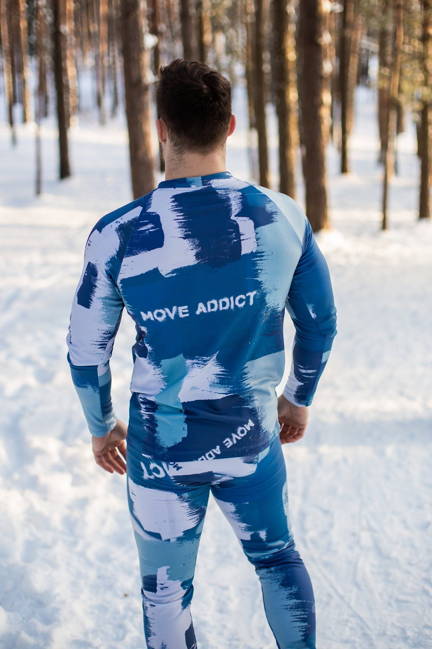 SET: Men's Gray Winter Thermal underwear, Montain's Clothes, Snowboard style, Man Leggings and Top, Men's Mountain's clothes, Man Leggings