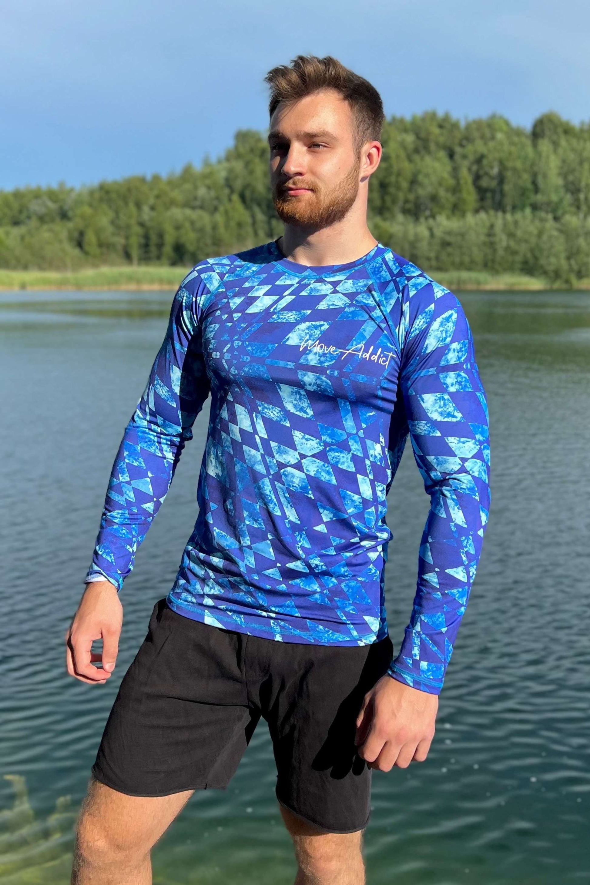 Men's Quick-Drying Lycra for Water Sports| Long Sleeve Men's Lycra| Summer water sports outfit| Active lifestyle| Sun and wind protection
