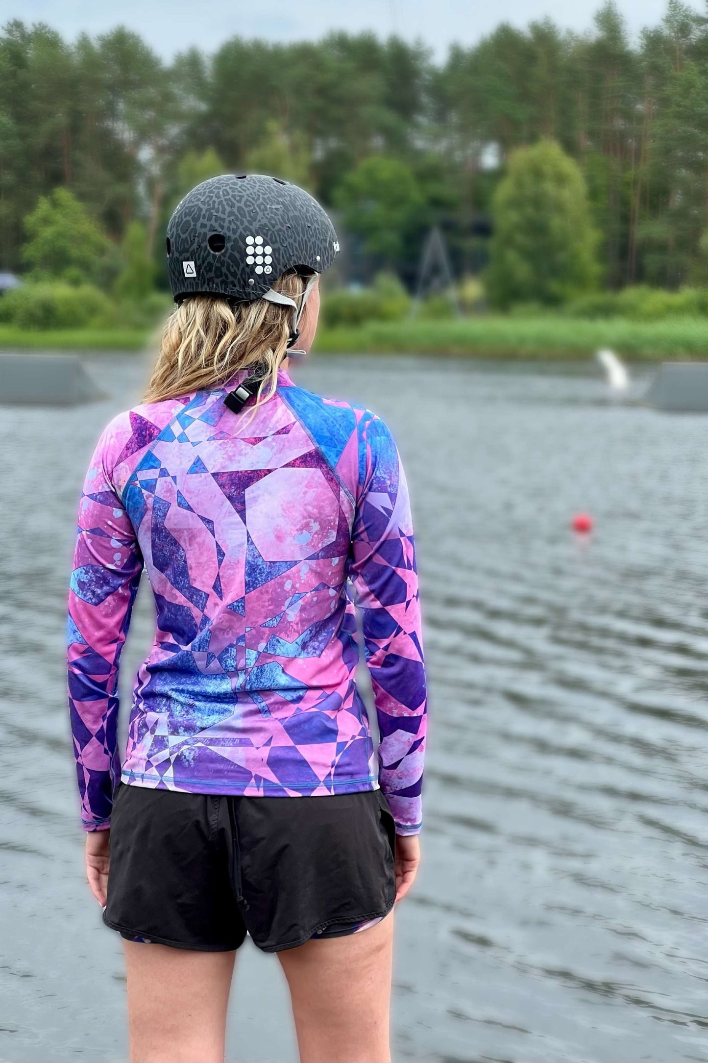 Women's Long Sleeve Rash Guard for Water Sports| Women's Lycra| Summer water sports outfit| Active lifestyle| Sun and wind protection